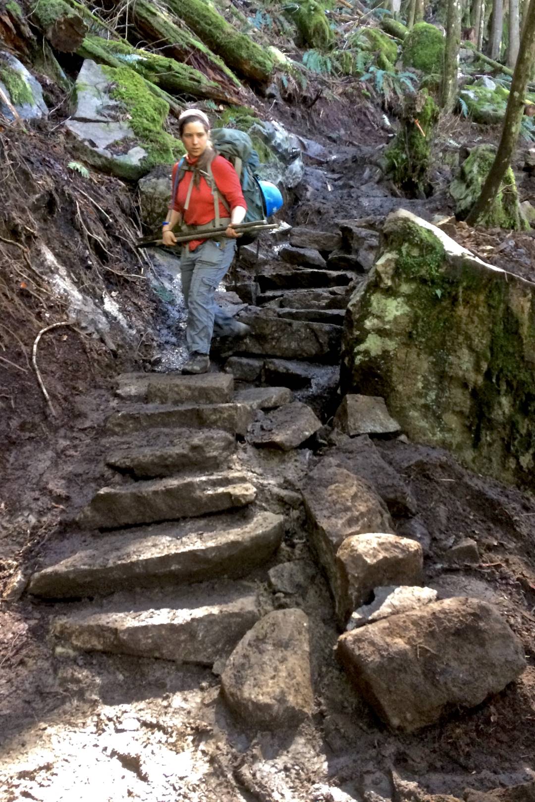 Conway Leovy on Lake Serene Trail.